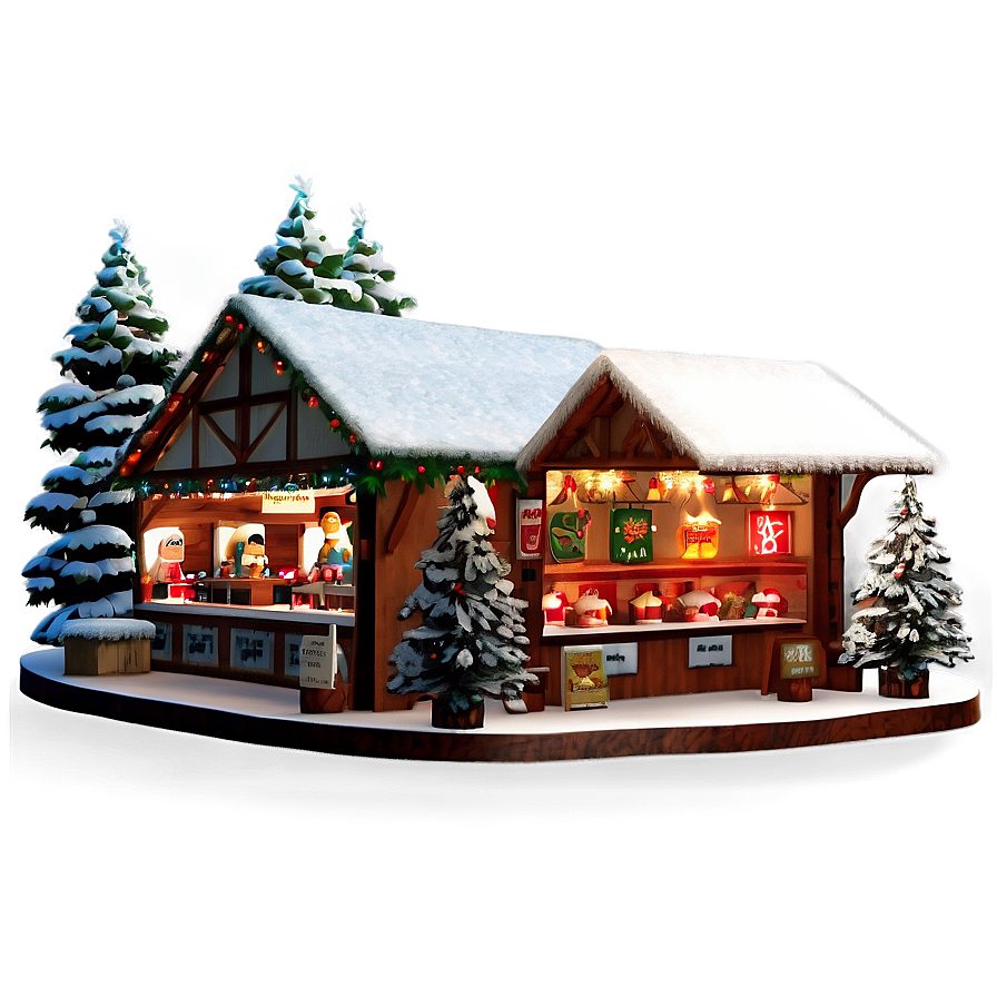 German Christmas Market Scene Png Nbl