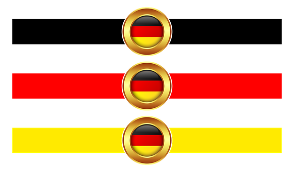 German Flag Banner Design