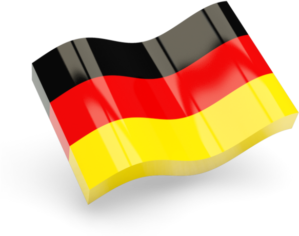 German Flag Waving Illustration