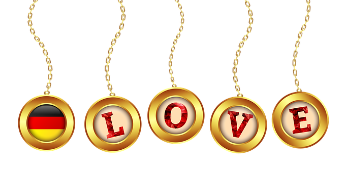 German Love Pendant Design