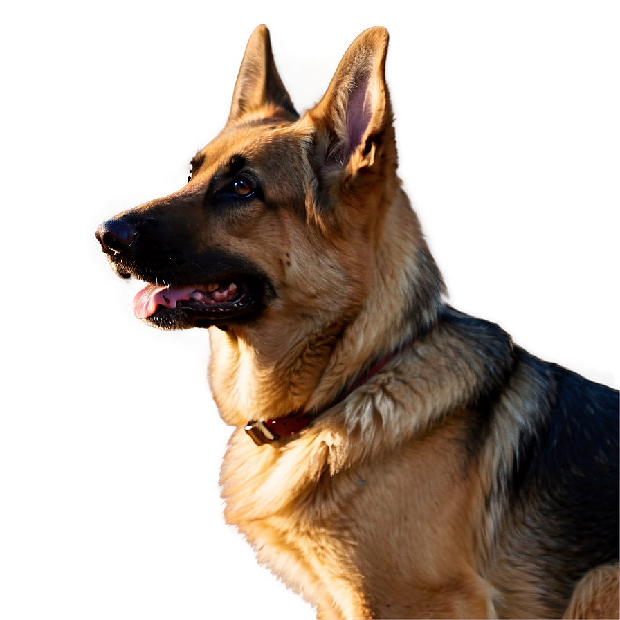 German Shepherd At Sunset Png Tvr45