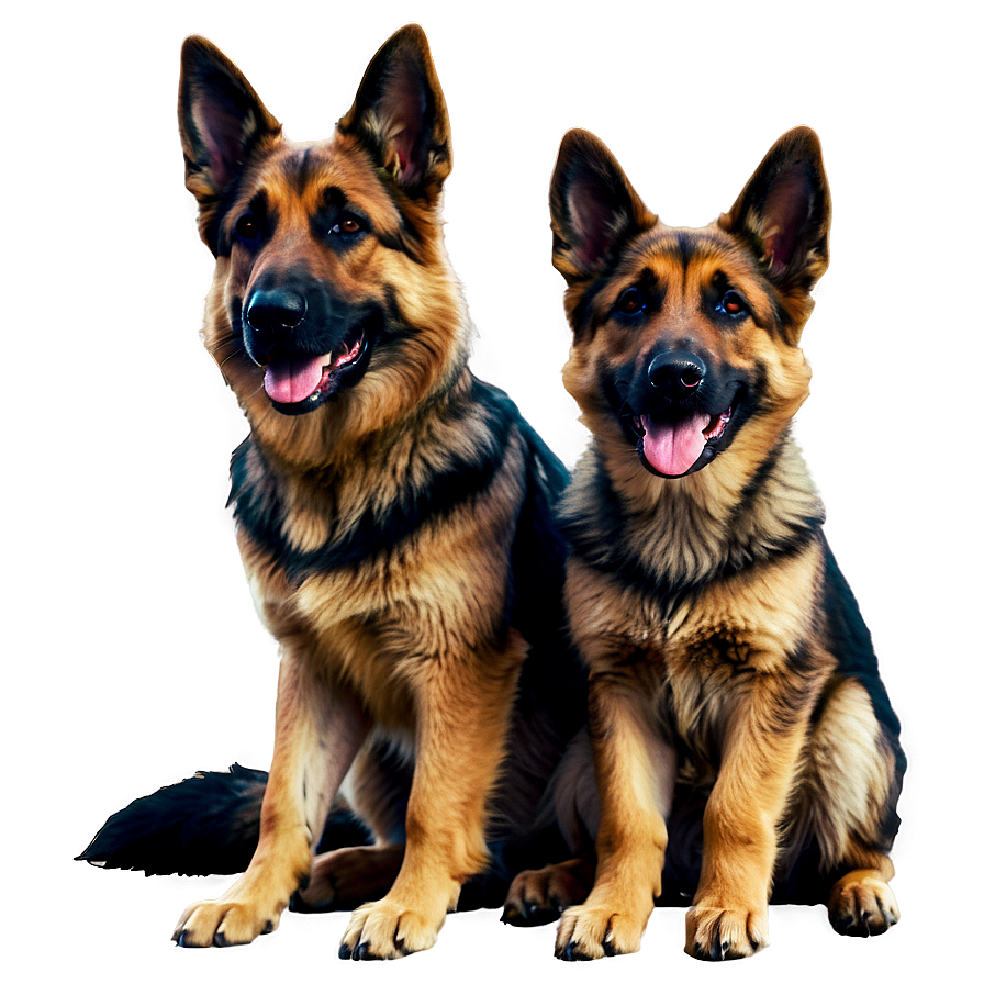 German Shepherd Family Png Icc