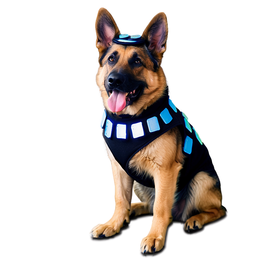 German Shepherd In Costume Png Ptt19