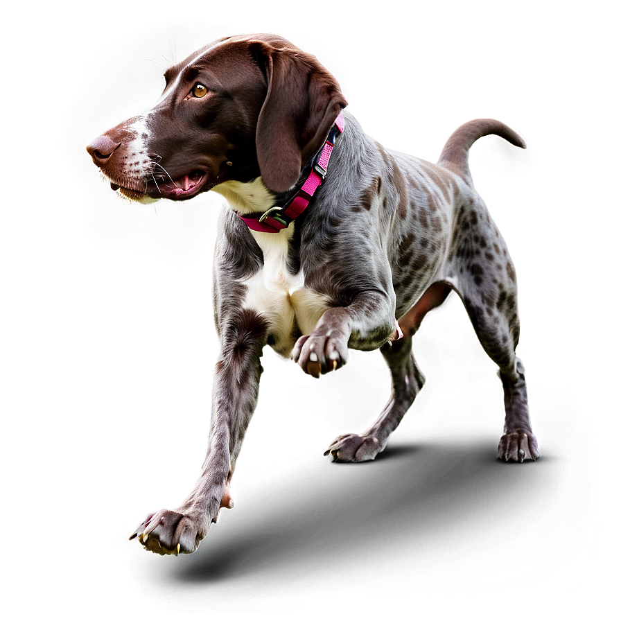 German Shorthaired Pointer At Play Png 06292024