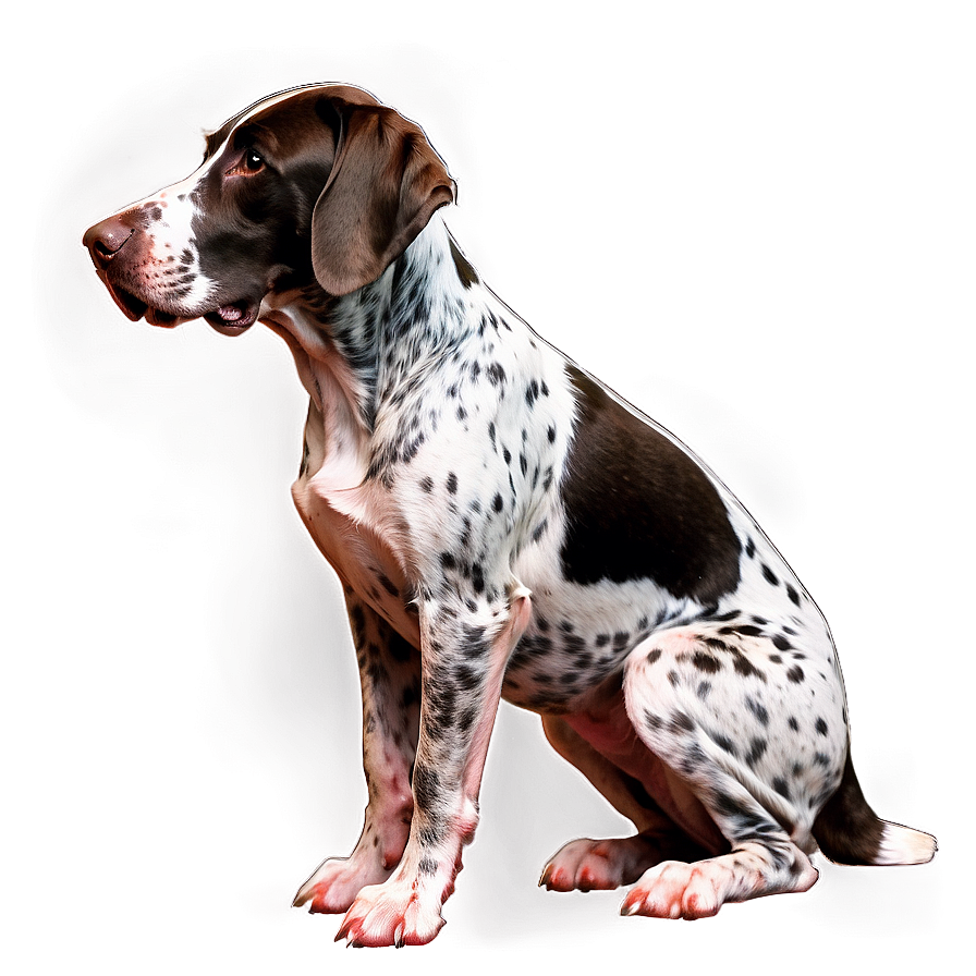 German Shorthaired Pointer Sitting Png Gou92