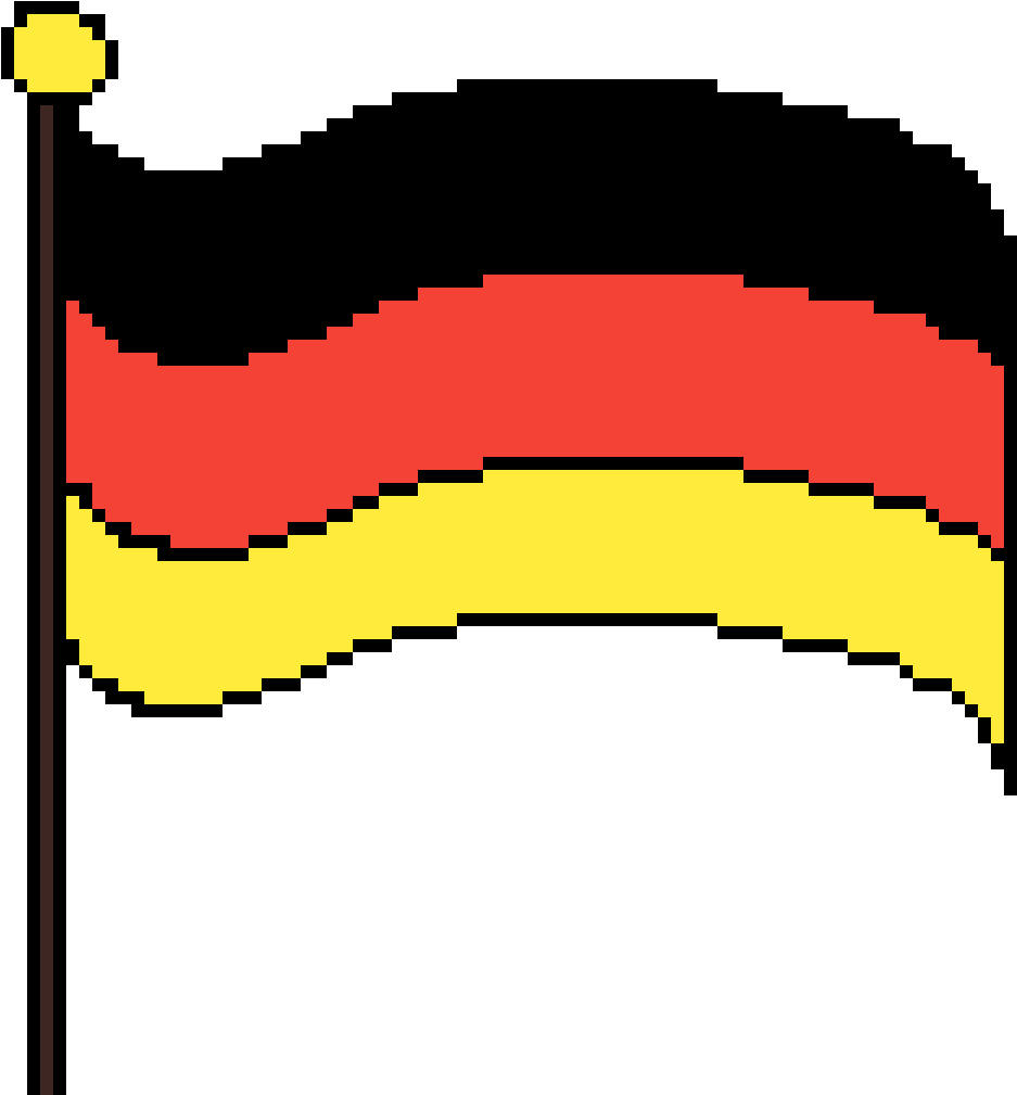 Germany Flag Pixel Art