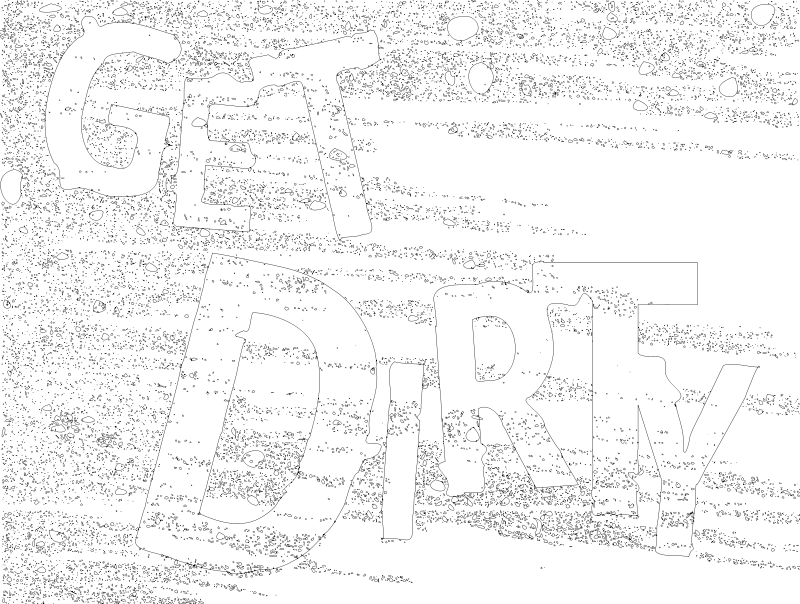 Get Dirty Slogan Graphic