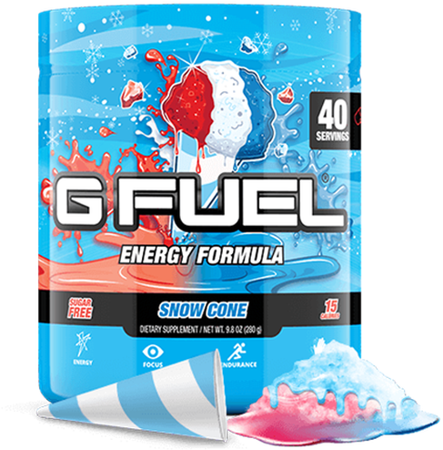 Gfuel Snow Cone Energy Formula Tub