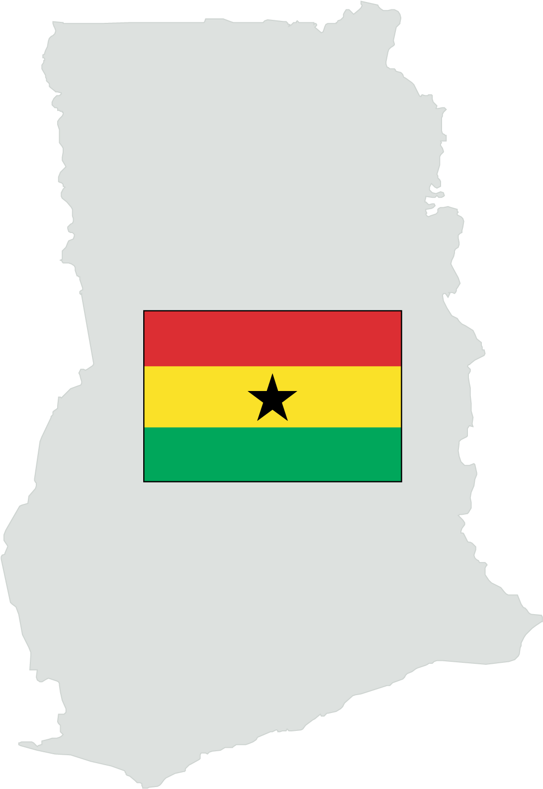 Ghana Mapand Flag