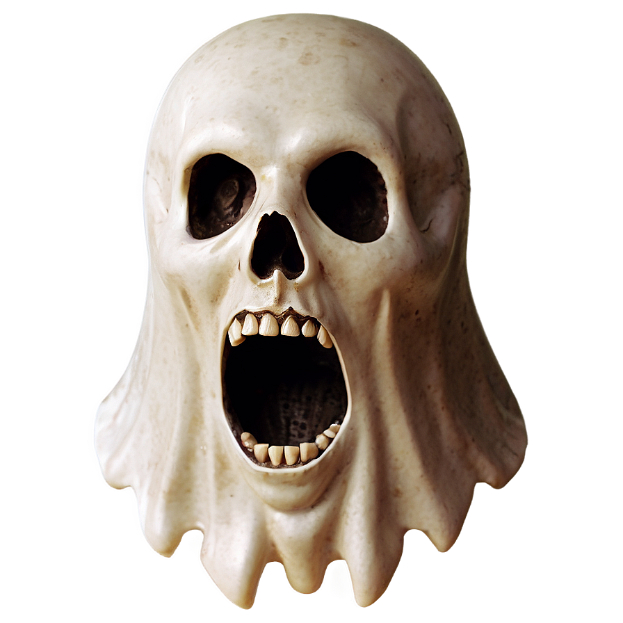 Ghost Head Spooky Png Qgo