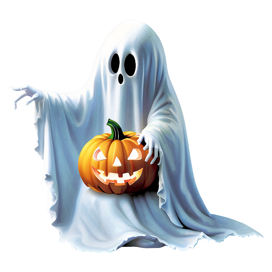 Ghost With Pumpkin Png Ysj99