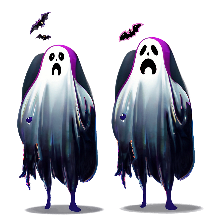 Ghostly Friends Halloween Cartoon Png 66