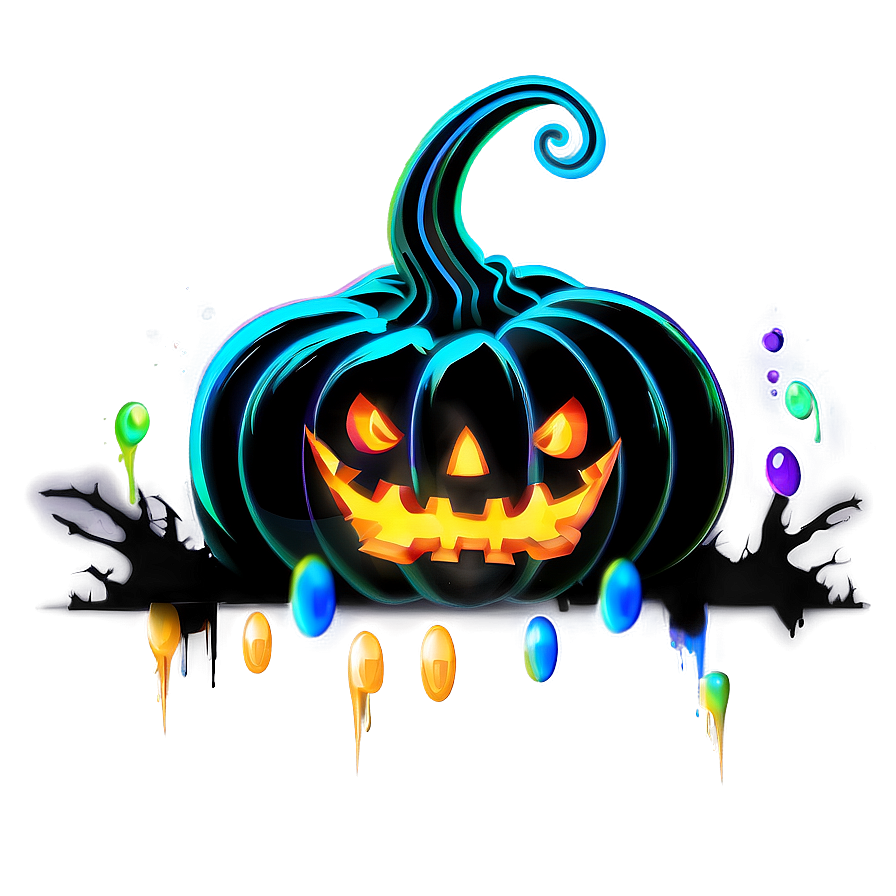 Ghostly Pumpkin Scene Png Yqd39