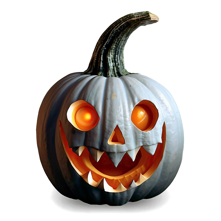 Ghoulish Scary Pumpkin Artwork Png Wnv