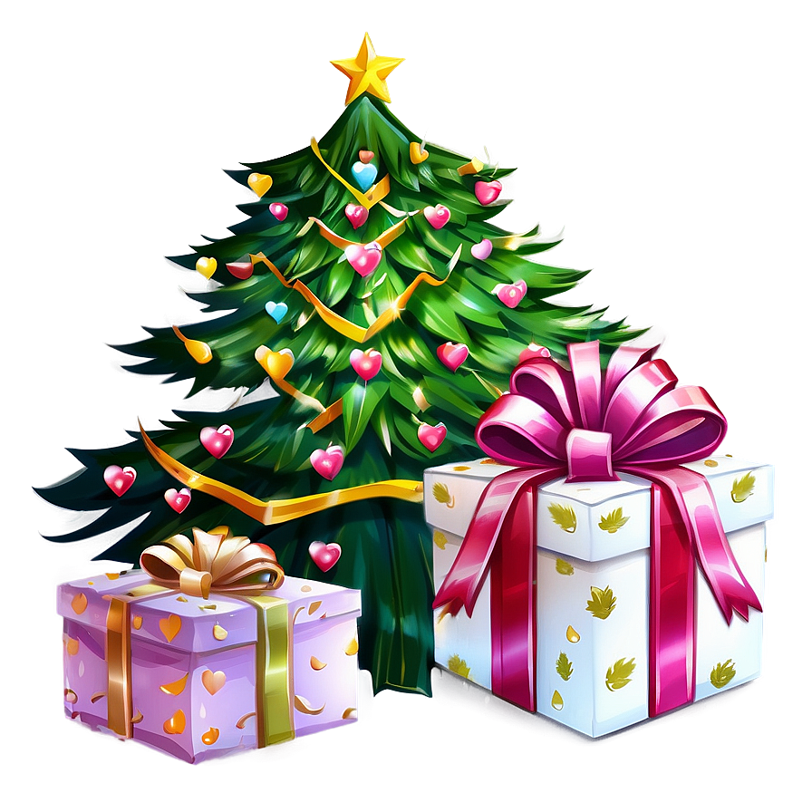 Gift Under Tree Png 05232024