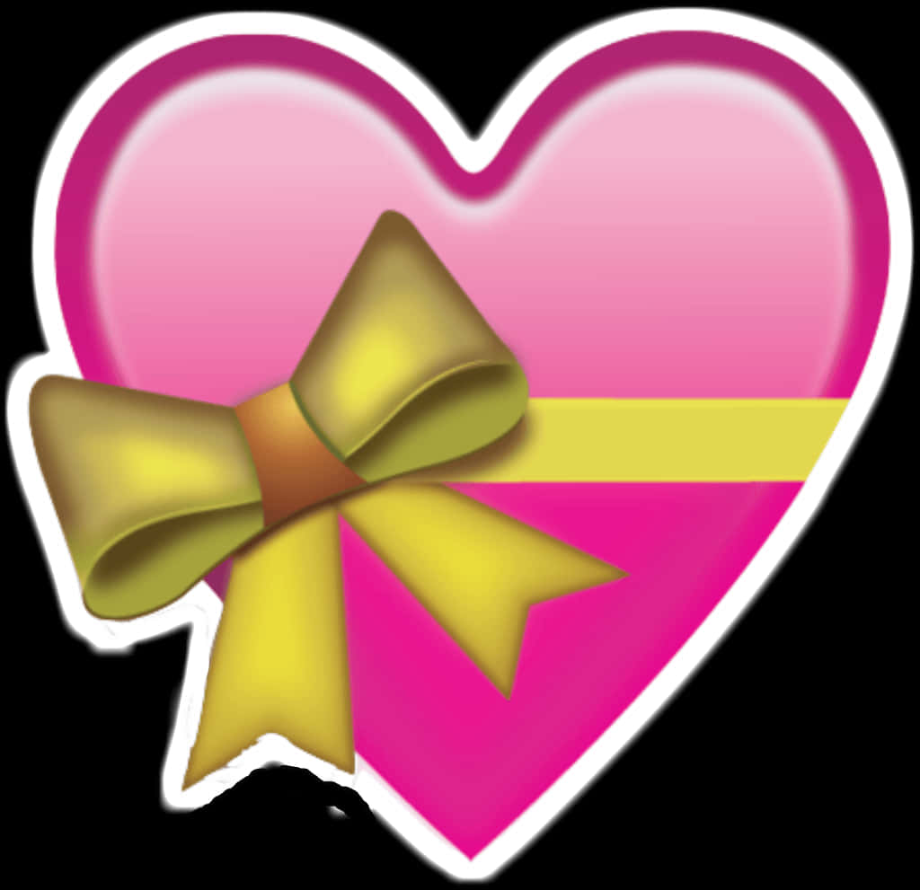 Gifted Heart Emojiwith Bow