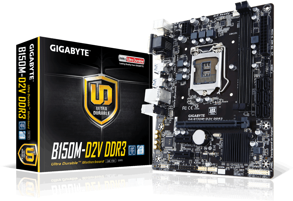 Gigabyte B150 M D2 V D D R3 Motherboard