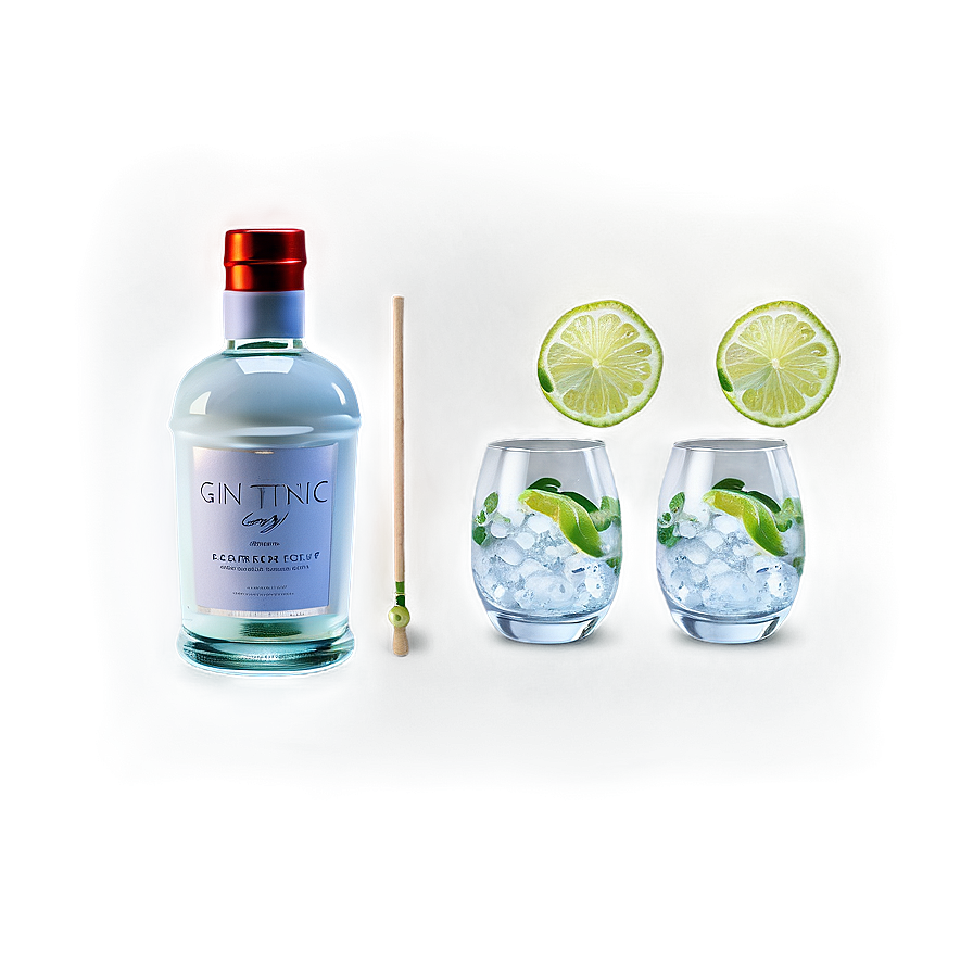 Gin And Tonic Set Png 06252024