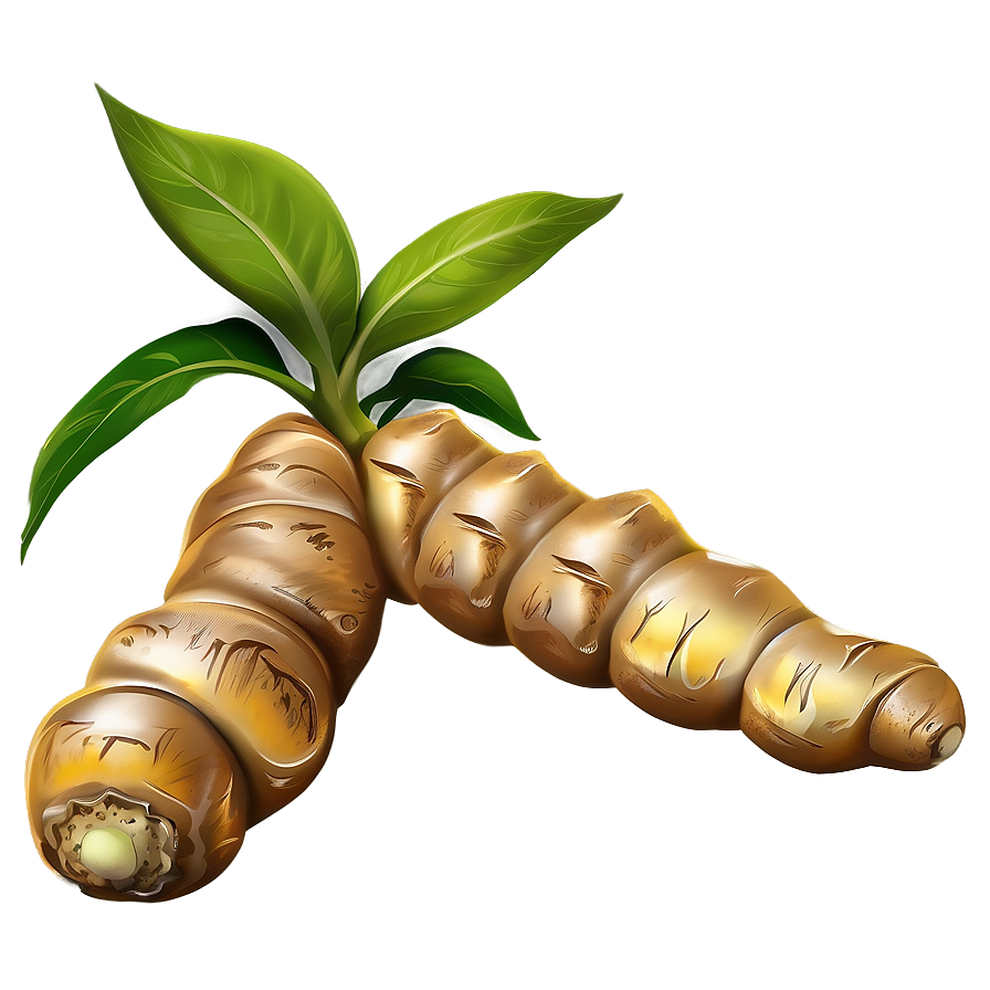 Ginger Root Hand Drawn Png Vty24