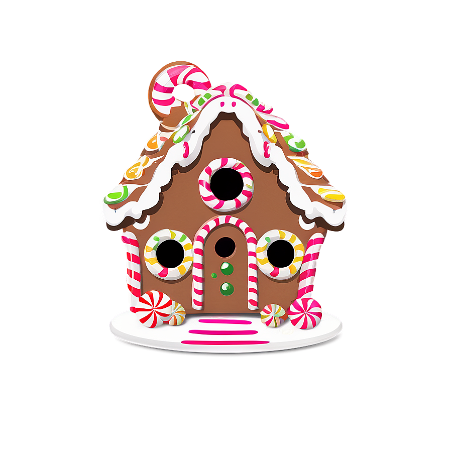 Gingerbread House Candy Png Nlx