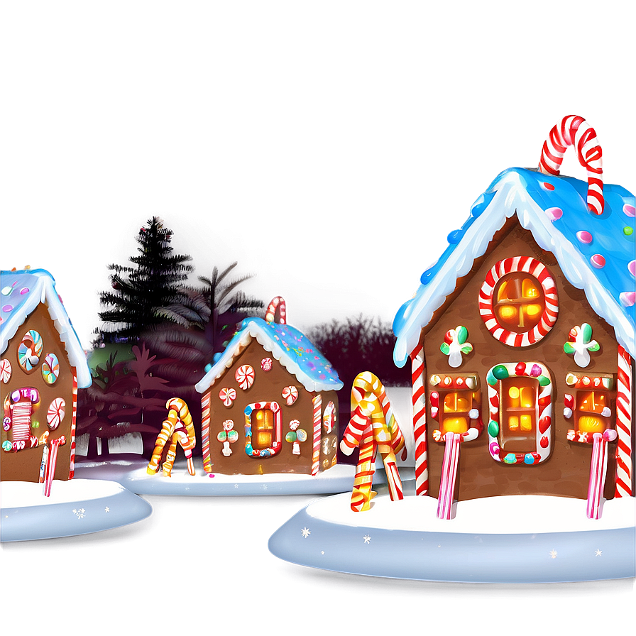 Gingerbread House Lights Png 05212024