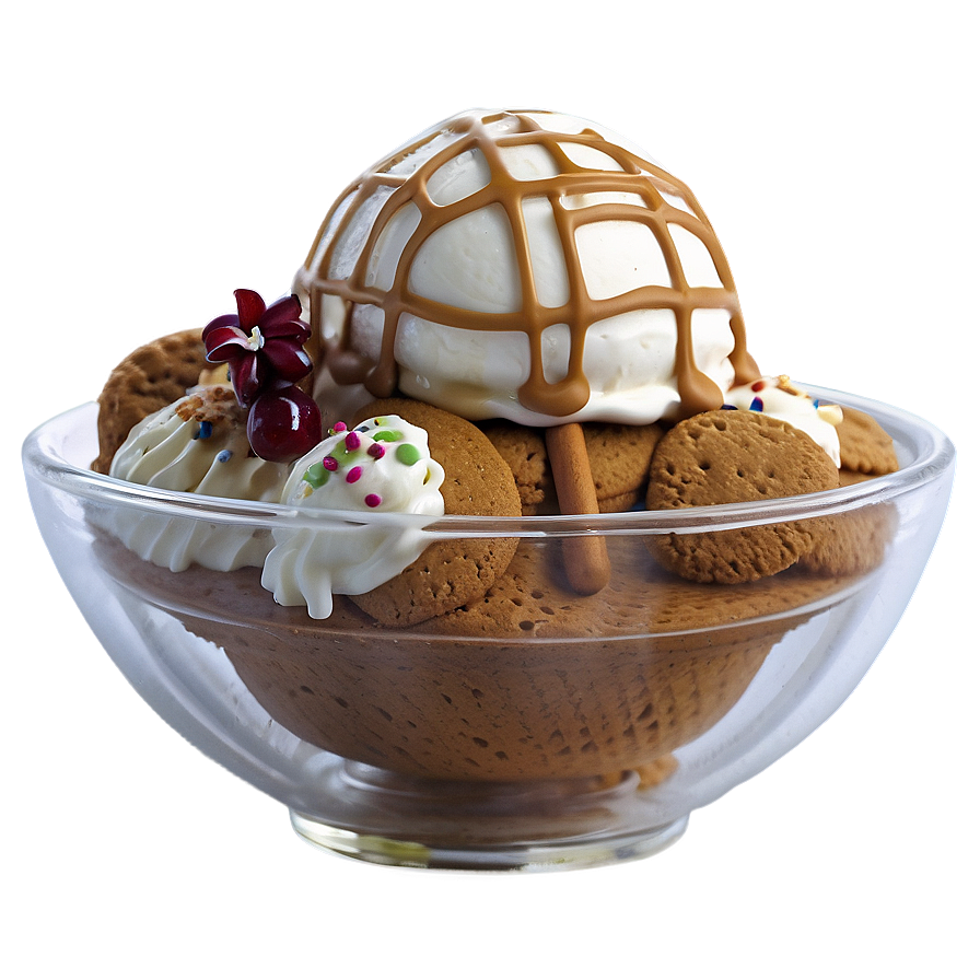 Gingerbread Ice Cream Sundae Png Vsp