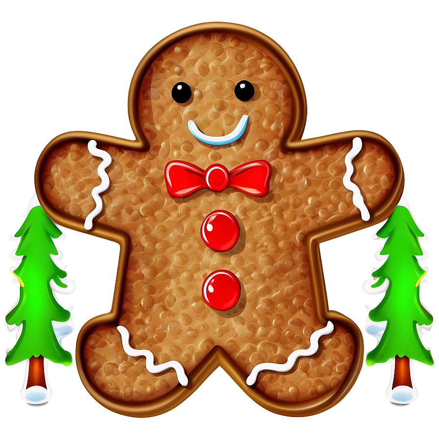 Gingerbread Man Border Png Emk