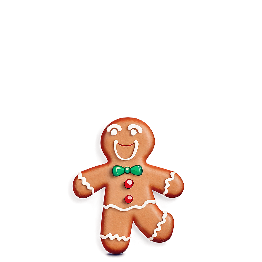 Gingerbread Man Running Png 05212024