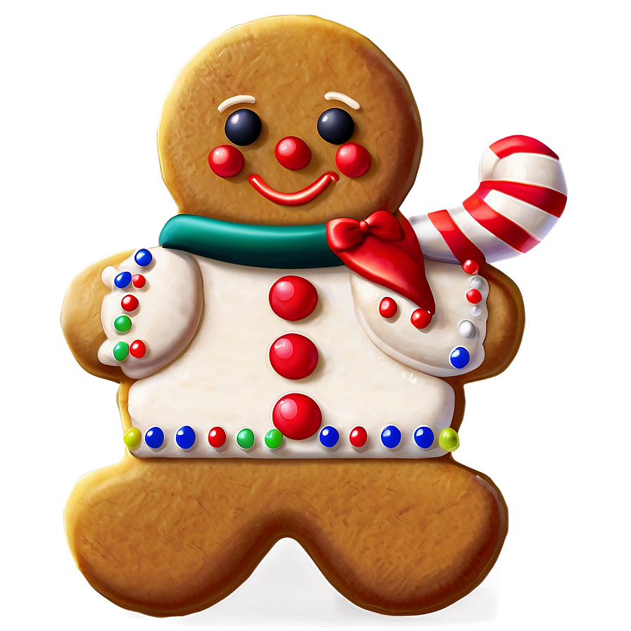 Gingerbread Man Smiling Png Rgm18