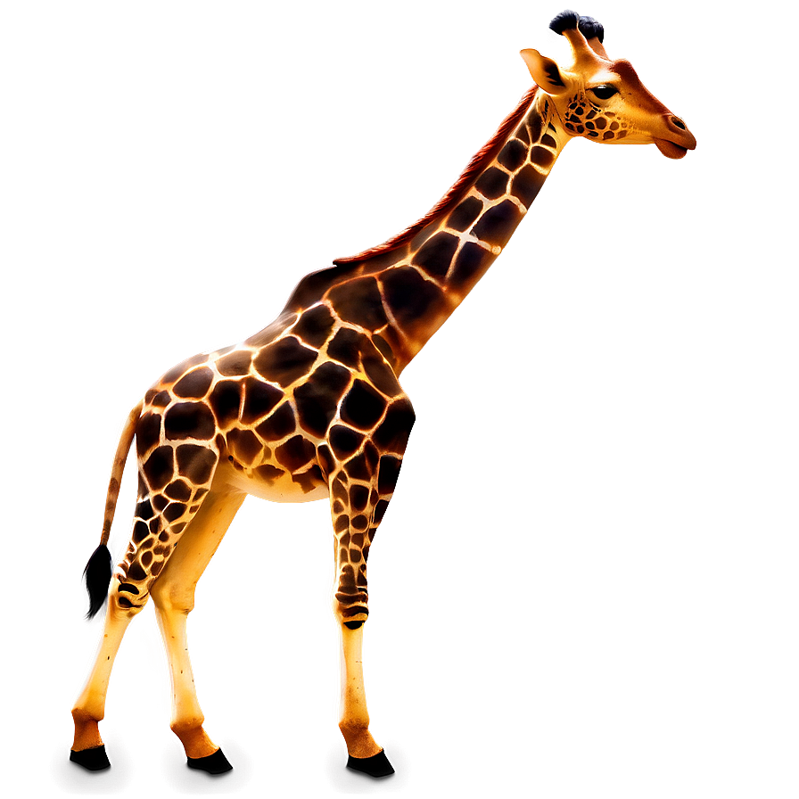 Giraffe Shadow Art Png 05062024