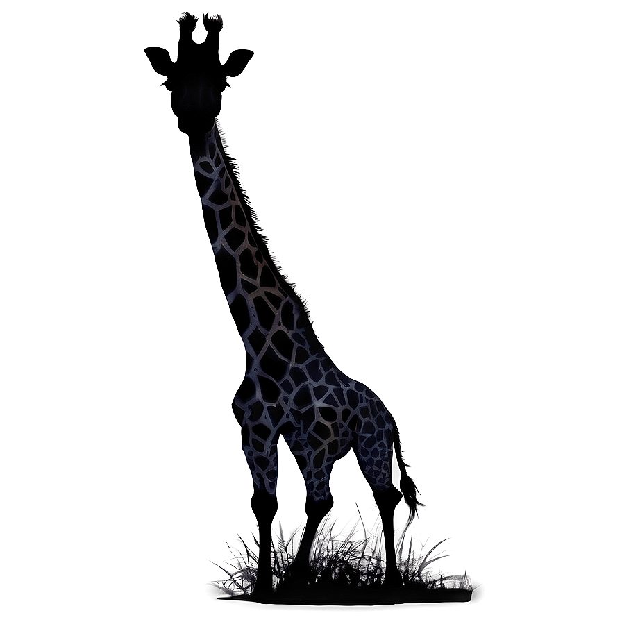 Giraffe Silhouette At Dusk Png 81