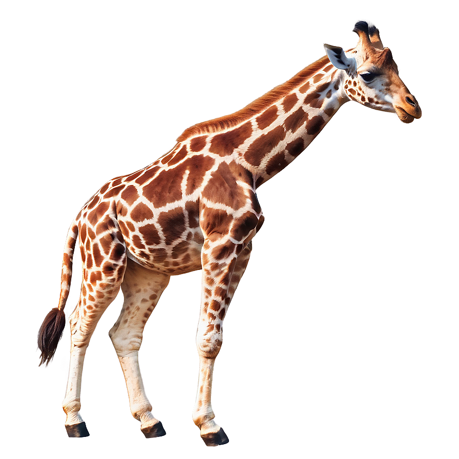 Giraffe Walking In Mist Png Ruf