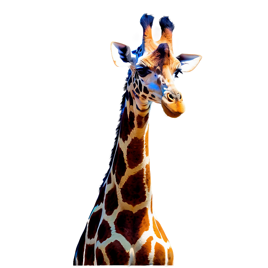 Giraffe With Colorful Spots Png 05062024