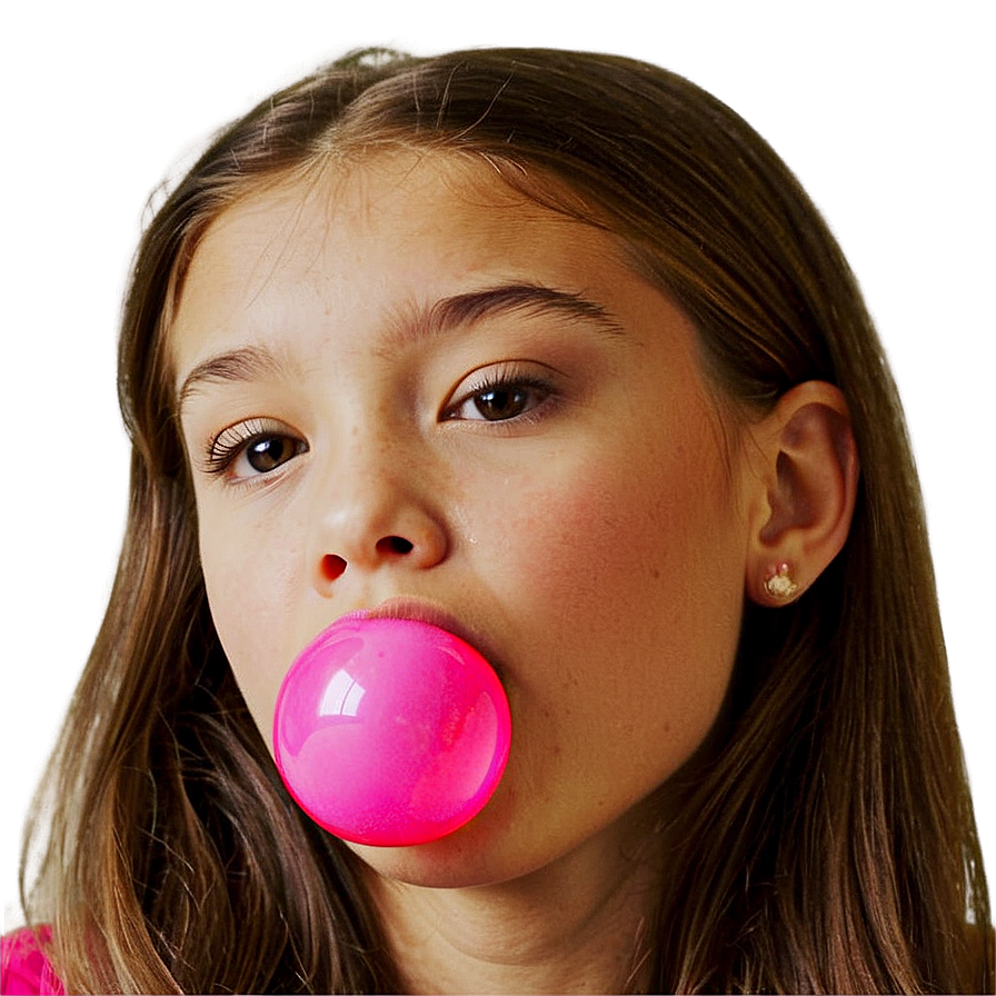 Girl Blowing Bubble Gum Png 53