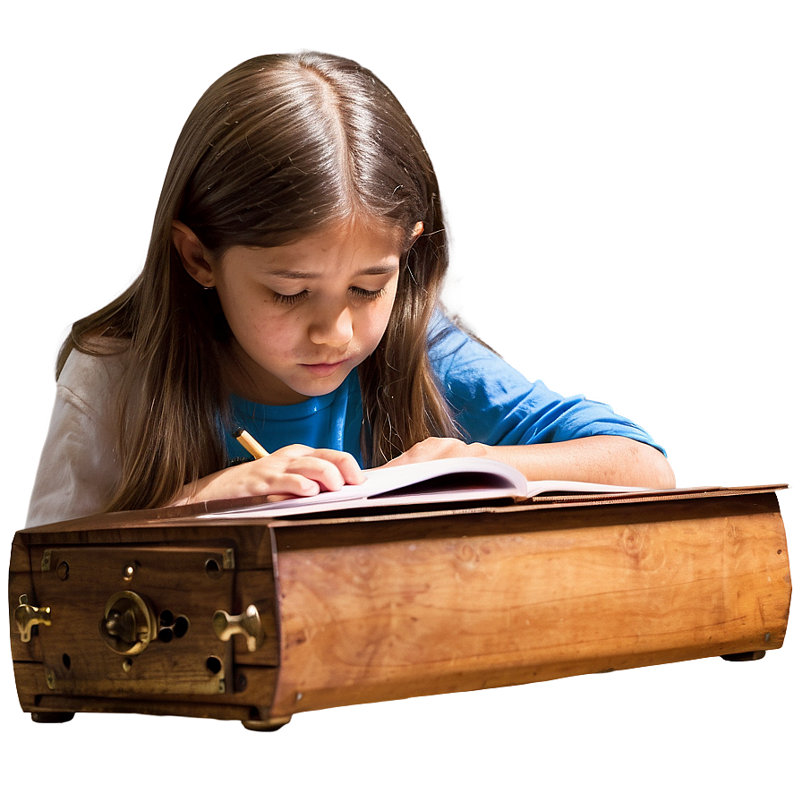 Girl Doing Homework Png Deo11