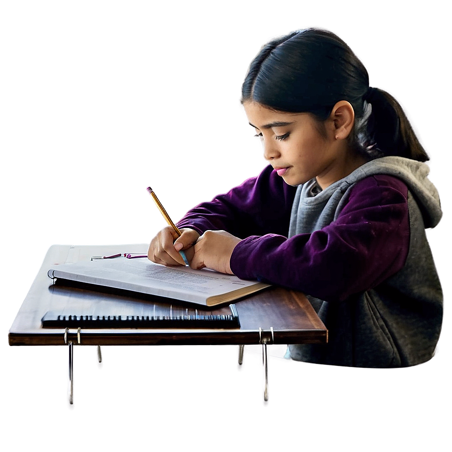 Girl Doing Homework Png Sly