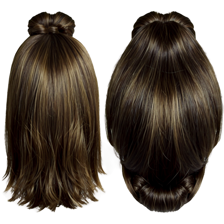 Girl Hair Bun Png 06132024