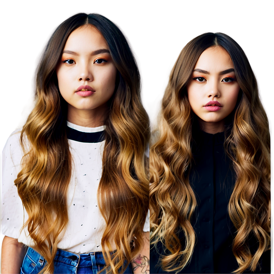 Girl Hair Ombre Png Awi