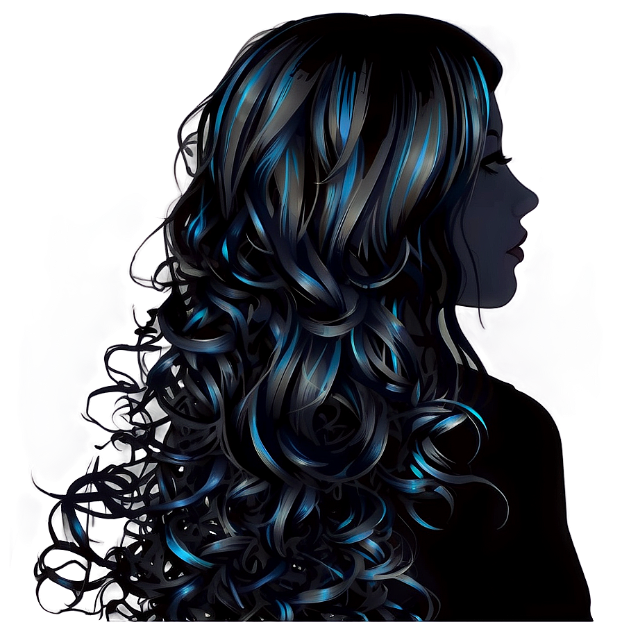 Girl Hair Silhouette Png Few