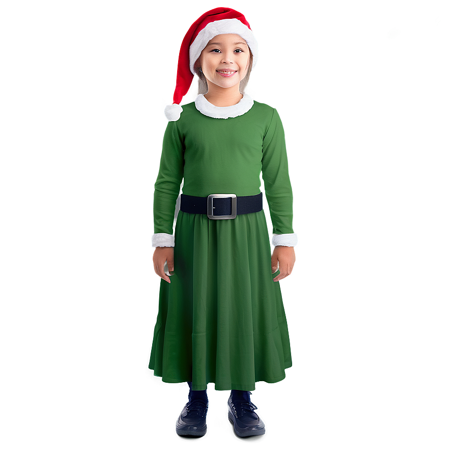 Girl In Santa Hat Png Syn44