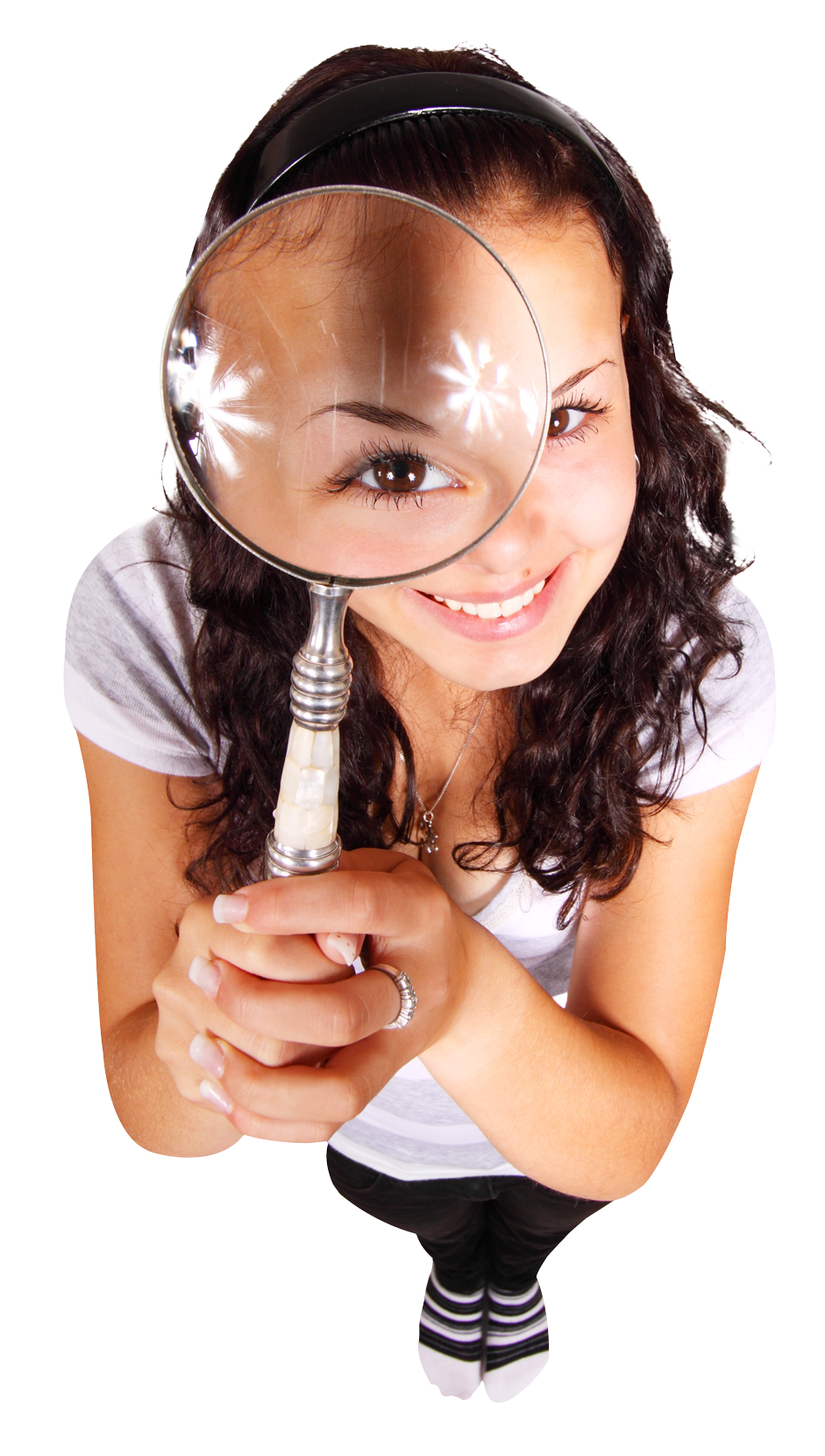 Girl With Magnifying Glass