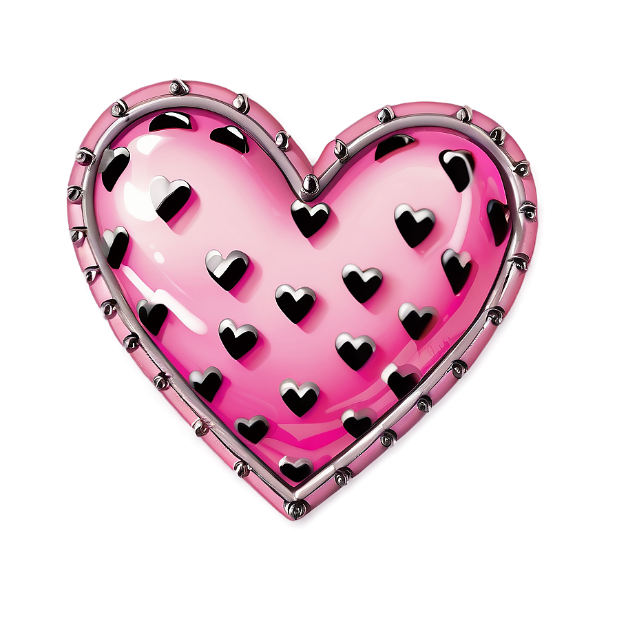 Girly Pink Heart Png 05232024