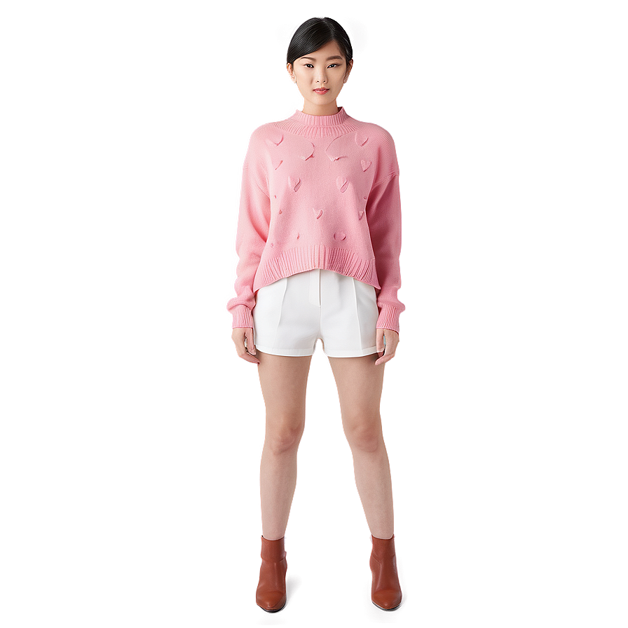 Girly Pink Sweater Png 14