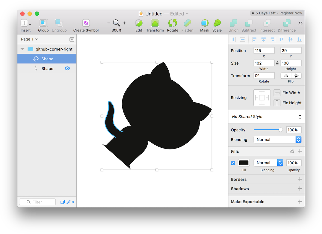 Git Hub Icon Design Process