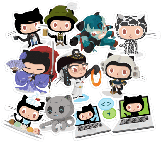 Git Hub Octocats Stickers Collection