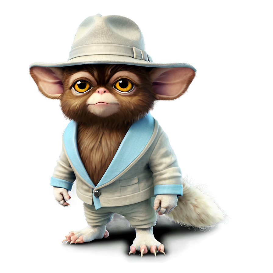 Gizmo In A Detective Outfit Png Waj83