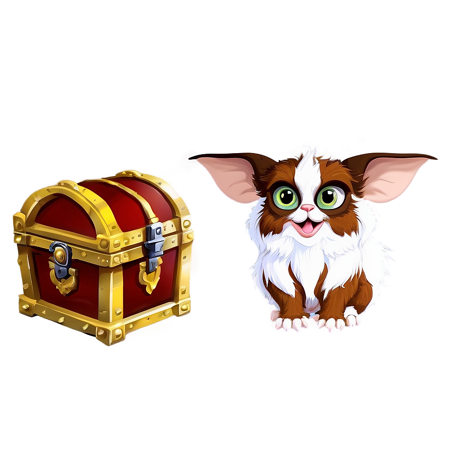 Gizmo With A Treasure Chest Png Aew