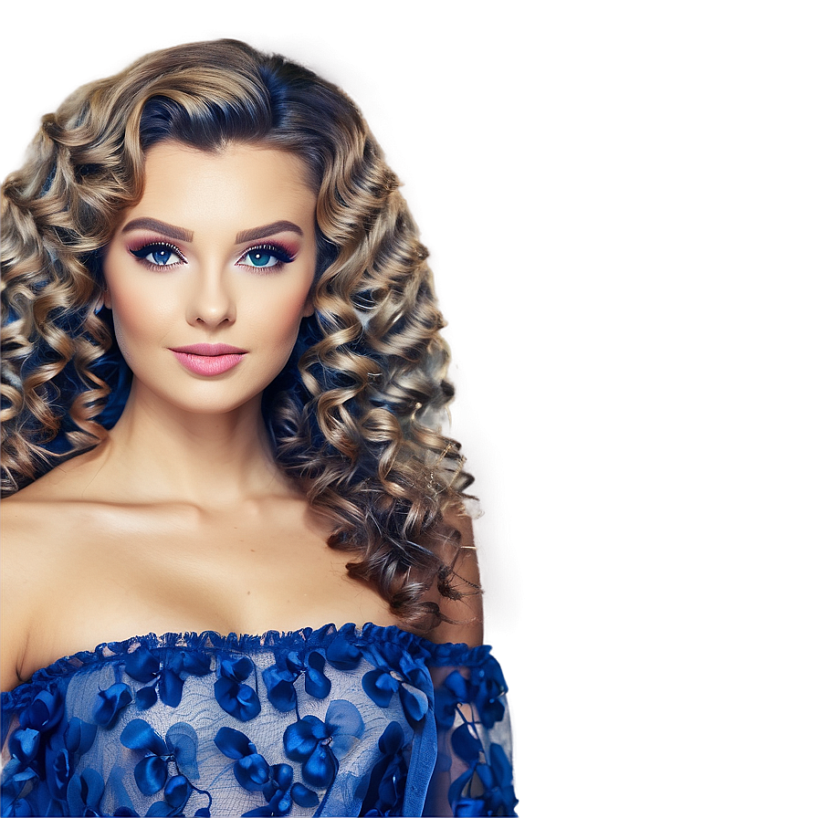 Glamorous Perm Hair For Special Events Png 62