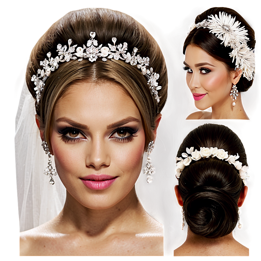 Glamorous Wedding Hairstyle Png 06112024