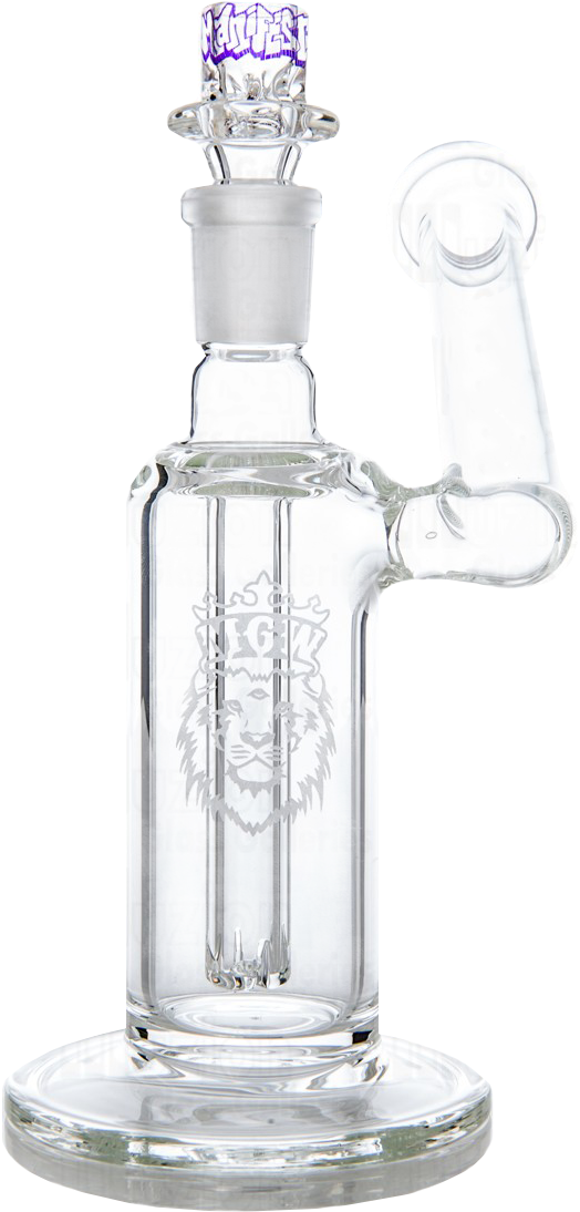 Glass Bongwith Lion Design